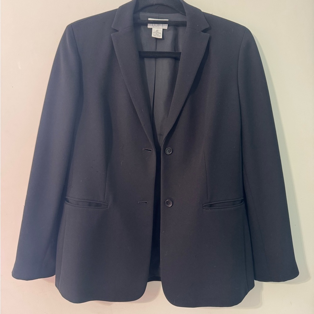 Ann Taylor LOFT Elegant Black Blazer suit jacket women’s size 8 petite